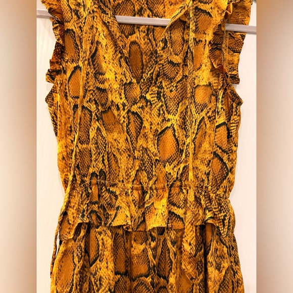 THML Snake Print Maxi Dress - Brown and Tan - Picture 2 of 3